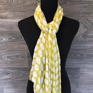 Lime Green Polka Dot Scarf
